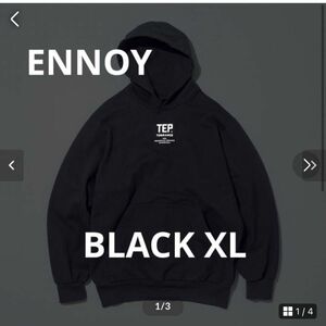 ennoy TEP HOODIE black XL エンノイ