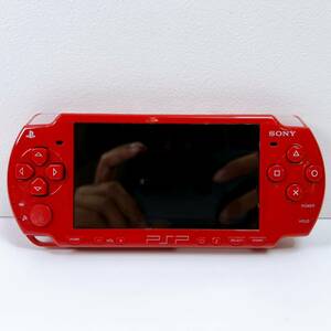 70【中古】SONY PlayStation Portable PSP-2000 レッド ソニープレイステーション ポータブル PSP 本体のみ 通電確認済み 現状品