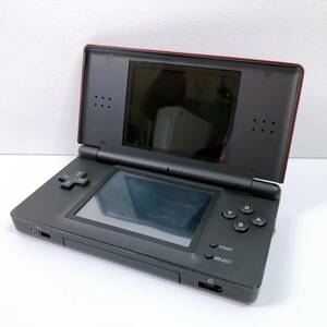 44【中古】Nintendo DS Lite 本体 USG-001 クリムゾンブラック ニンテンドー DS ライト タッチペン付き 通電確認 訳あり ジャンク 現状品