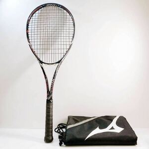 308☆中古☆ MIZUNO ミズノ テニスラケット DIOS ディオス 10-R ソフトテニス booster 690MM 90 25-35LBS ソフトケース付 後衛 軟式 現状品