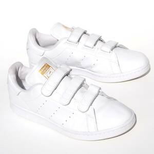 美品!! 26cm 限定 2020年 adidas スタンスミス ベルクロ 白ｘ金 STANSMITH CF STAN SMITH 天然皮革