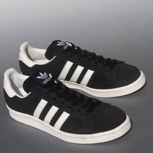 美品!! 16年製 US 8 1/2/ 26.5cm adidas キャンパス80s 黒 BLACK スエード CAMPUS 80s 天然皮革