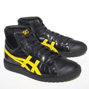 美品!! 27,5㎝ ASICS Tiger GEL-PTG アシックスタイガー ゲル ポイントゲッター HI 黒ｘ黄