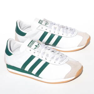 レア!! 希少!! US 7 1/2 / 25,5cm 日本企画 21年製 adidas カントリー COUNTRY OG 白緑 レザー 天然皮革レザー