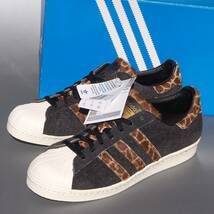 デッド!! US 9 1/2/ 27.5cm 新品!! 限定 13年 adidas x X-large スーパースター SUPERSTAR SS80s GRF XL 天然皮革_画像2