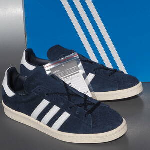 デッド!! US 9 ・27cm 新品!! 限定 20年 adidas キャンパス 80s 紺 スエード素材 天然皮革