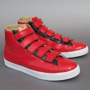 美品!! US 11 / 29cm 限定!! 09年 限定 nike ブレザー BLAZER ベルクロ 赤 エナメル