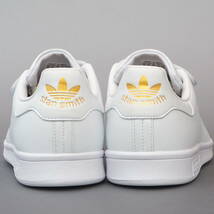 美品!! US 9 / 27cm 限定 2022年 adidas スタンスミス ベルクロ 白ｘ金 STANSMITH CF STAN SMITH_画像4