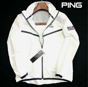 ◆394 新品メンズLL(XL)【PING GOLF】ピンゴルフ 撥水機能 ストレッチ フルZIP ジャケット 防寒