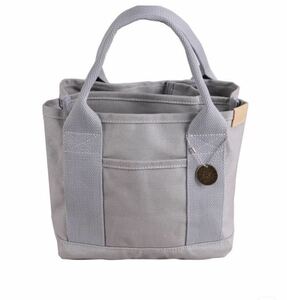  lady's canvas tote bag gray 