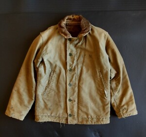 40's ヴィンテージ 当時物 U.S.N N-1 デッキ ジャケット US ネイビー アーミー vintage deck jackets usn us navy army 