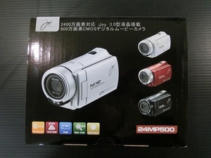 ♪♪ジョワイユ　ビデオカメラ　シルバー　JOYEUX 24MEGA PIXEL FULLHD DIGITAL MOVIE CAMERA　JOY-C10　24MP500 ⑦【5L22】♪♪