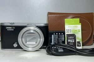 ◆極美品◆CASIO カシオ EXIILIM EX-ZR4000 コンパクトデジタルカメラ 32GBメモリ 革ケース 即決送料無料