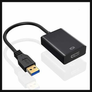 【開封のみ】ALLVD★USB HDMI 変換アダプタアダプタ 5Gbps高速伝送1080P対応 音声出力 ディスプレイアダプタ 安定出力 コンパクト 送料込