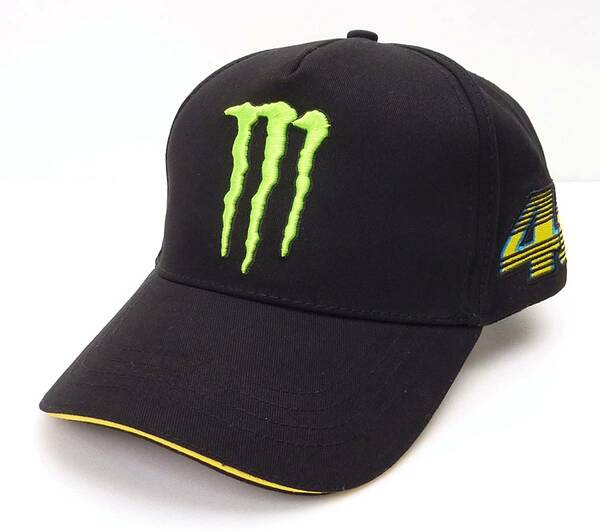 VR46 MONSTER ENERGY モンスターエナジー イタリアンフラッグロゴ カーブバイザーキャップ【並行輸入品】