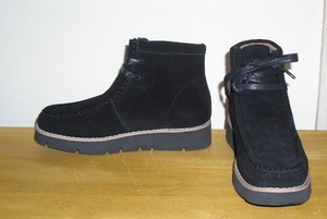  new goods * Minnetonka. high class suede real leather made. ankle boots * black *US9*25.0.