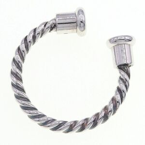 Bulgari Kealing Sv Stirling Silver 925 использовал Keyling Twist Loop Ladies Мужчины и женщины