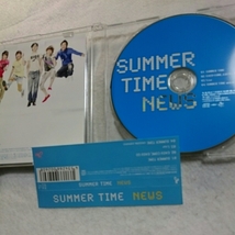 【10点以上の落札で2割引！】(T-17)初回生産限定盤/SUMMER TIME/NEWS/帯付_画像2