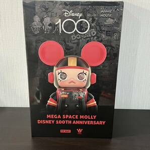 MEGA コレクション 400％ SPACE MOLLY DISNEY 100th Anniversary 収納ケース付き【開封確認済】【ソフビ】【おもちゃ】【POP MART】の画像1