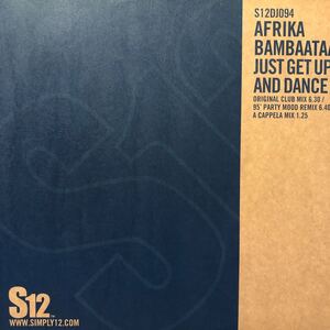 Afrika Bambaataa Just Get Up And Dance 12インチ LP レコード 5点以上落札で送料無料Z