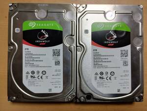 【2個セット送料込】Seagate IronWolf ST8000VN0022 8TB 動作不良の場合交換可