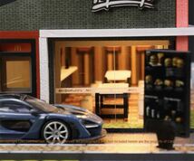 ①G-Fans 1/64 マクド建築モデル　ジオラマ　トミカサイズ　ジオラマ　MINI GT LBWK ハンバーガー屋　ミニカー 新作　ファーストフード店_画像7