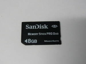 動作保証！SanDisk Memory Stick PRO Duo 8GB MAGICGATE