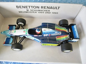 ミニカー ミニチャンプス BENETTON RENAULT WELTMEISTER 1994 UND 1995 M.SCHUMACHER ミハエル シューマッハ F1 当時物 稀少 コレクション