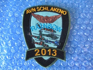 ワッペン 陸上自衛隊 明野駐屯地 RAINBOW 2013 AVN SCHL AKENO 当時物 稀少 コレクション