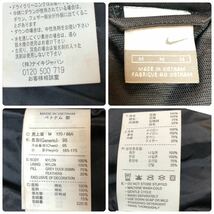 (55)美品「NIKE」●メンズM●厚手●ダウンジャケット●黒ブラック●ジャンパー●フード付き●ナイキ●アウター●冬物●ダウンパーカ _画像7