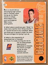 STEVE NASH (スティーブ・ナッシュ) 1997 ROOKIE Exclusives トレーディングカード 【NBA ルーキー フェニックス・サンズ Phoenix Suns】_画像2