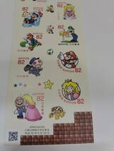 未使用◆グリーティング　SUPER MARIO スーパーマリオ　　シール切手　平成29年 _画像3