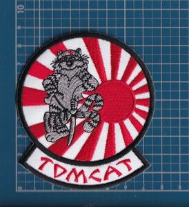 TOMCAT トムキャット アイロンパッチ アイロンワッペン 日章旗 旭日旗 大日本帝国陸軍 自衛隊 ポツダム宣言 F-14 戦闘機 ファントム 暴走族