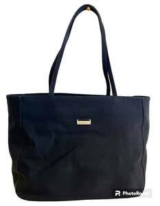  used ELLE de ELLE L te L tote bag suede black /2489-1