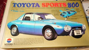 NITTO 1／24スケール プラモデル トヨタ スポーツ TOYOTA SPORT 800 名車シリーズNO.3（検索 ニットー ヨタハチ 昭和 レトロ アンティーク