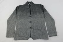 ★【S送900円】451　BRUNELLO CUCINELLI CASHMERE　ブルネロクチネリ　ニットカーディガン　ボタン留め　グレー系グラデ　J M ウールン商会_画像2