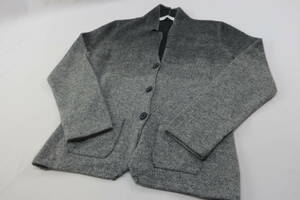 ★【S送900円】451　BRUNELLO CUCINELLI CASHMERE　ブルネロクチネリ　ニットカーディガン　ボタン留め　グレー系グラデ　J M ウールン商会