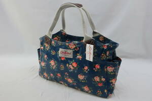 【送900円】　7175　未使用品　Cath Kidston LONDON　キャスキッドソン　トートバッグ　ハンドバッグ　鞄　ブルー　花柄