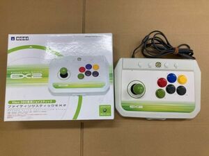 X965 中古 HORI ファイティングスティックEX2 HX3-07 Xbox360専用ジョイスティック ※動作未確認