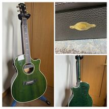 ◇1円スタート◇ Taylor 614ce w/ sunrise s-2 3wayピックアップ仕様　キルトメイプル　1999年製_画像10