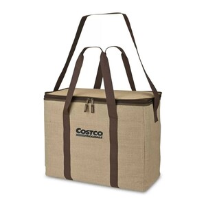 コストコ ロゴ入り ジュート クーラーバッグ 大容量 保冷バッグ ショッピングバッグ エコバッグ アウトドア 60L COSTCO 新品 未使用 