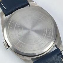 ヴィンテージ　ベンラス BENRUS シルバーダイヤル手巻きメンズ腕時計　17jewels 1980から1989年スイス製 再生品_画像9