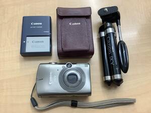 #0336 稼働品 コンパクトデジタルカメラ CANON キャノン IXY DIGITAL 2000 IS PC1248 ミニ三脚付き 最長65cm