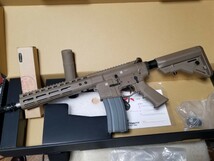 難有りA-PLUS NOVESKE N4 DXバージョン GBBライフル DEAD AIRサプレッサー付き VFC M4 TAN_画像1