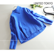 ユナイテッドトウキョウ UNITED TOKYO★キレイ色♪カシミヤブレンドボリュームタートルニットトップス_画像3