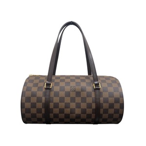 ルイ・ヴィトン LOUIS VUITTON パピヨンGM N51303 ブラウン ダミエキャンバス ハンドバッグ レディース 中古