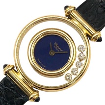 ショパール Chopard ハッピーダイヤモンド 20/4780-23 k18YG 腕時計 レディース 中古_画像1