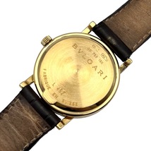 ブルガリ BVLGARI ブルガリ ブルガリ GMT BB33GLGMT ブラック ゴールド ブラウン K18YG/革 腕時計 ユニセックス 中古_画像4