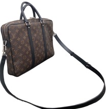 ルイ・ヴィトン LOUIS VUITTON PDV PM M52005 モノグラム・マカサー モノグラム・マカサーキャンバス ブリーフケース メンズ 中古_画像3