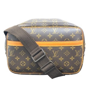 ルイ・ヴィトン LOUIS VUITTON リポーターPM M45254 ブラウン モノグラムキャンバス ショルダーバッグ レディース 中古